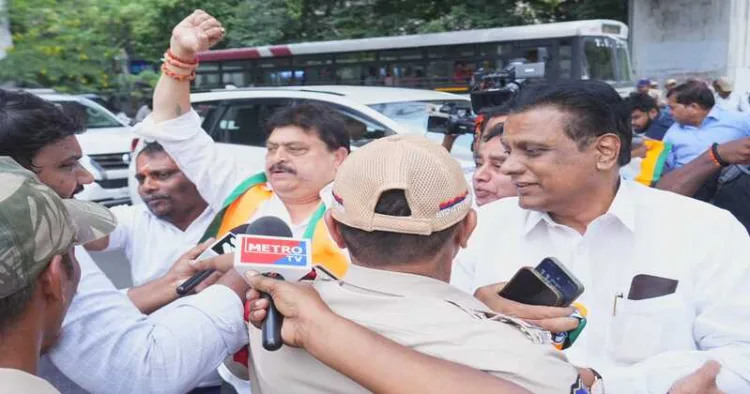 BJP workers detained during protest in Telangana