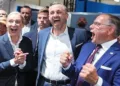 Ulrich Siegmund celebrates the AfD’s decisive Saxony-Anhalt victory with party co-leaders Alice Weidel and Tino Chrupalla