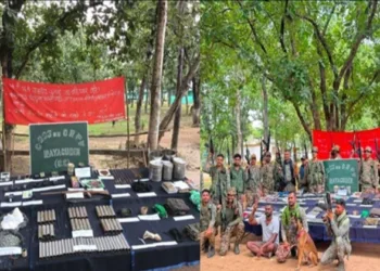Large cache of maoist arms, explosives and other materials recovered in Sukma