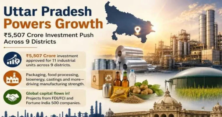 UP Cabinet has cleared Rs 5,507 crore investment for 11 industrial units across nine districts