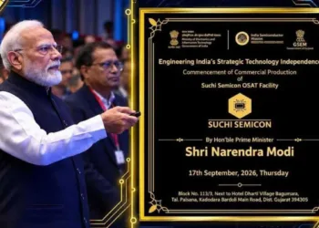 Prime Minister Modi inaugurates commercial production at Suchi Semicon OSAT plant in Surat