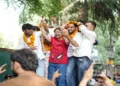 Victorious candidates of ABVP in DUSU College Elections