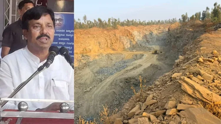 Karnataka Sugar and Textiles Minister Rudrappa Lamani has been fined Rs 3 crore for stone quarry licence violations in Haveri
