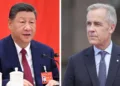 Chinese President Xi Jinping (Left) and Canadian Prime Minister Mark Carney (Right)