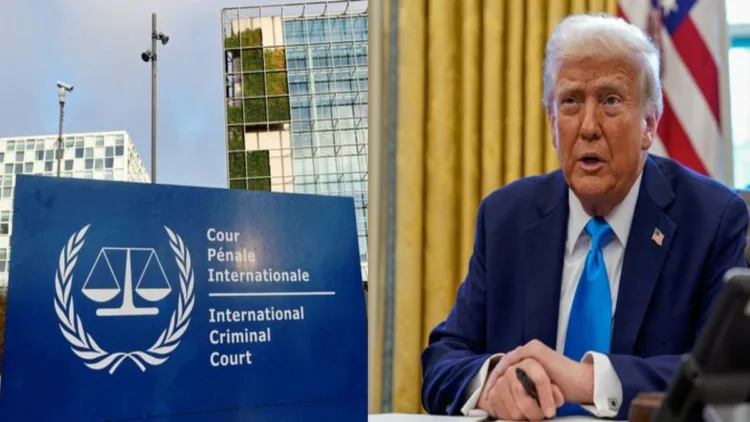 US President Donald Trump (Right)