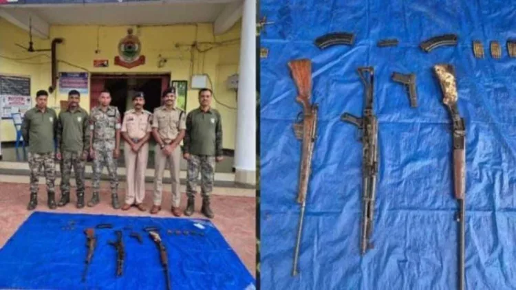 Maoist dump recovered from Utla forest, Bijapur