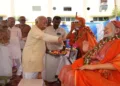 RSS Sarsangchalak Dr Mohan Bhagwat visited the Kanchi Acharyas at Orikkai and participated in Vedic rituals