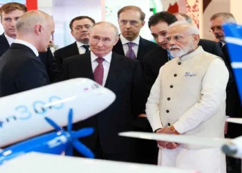 PM Modi and Russian President Putin
attend the industrial exhibition "Innoprom. India" on the sidelines of the BRICS summit in New Delhi, India, September 11, 2026