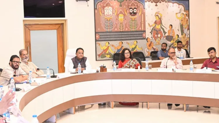 Odisha CM Mohan Charan Majhi chairs the 46th High-Level Clearance Authority (HLCA) meeting at Lok Seva Bhavan