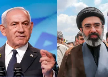 Israeli Prime Minister Benjamin Netanyahu (Left) and Iran's religious leader Mojtaba Khamenei (Right)