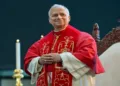 Pope Leo XIV in Harissa, Lebanon, on Dec. 1, 2025