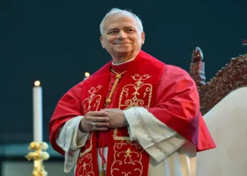 Pope Leo XIV in Harissa, Lebanon, on Dec. 1, 2025