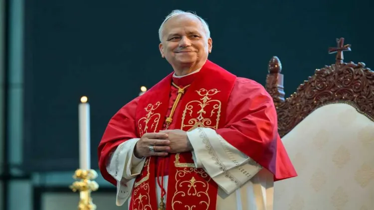 Pope Leo XIV in Harissa, Lebanon, on Dec. 1, 2025