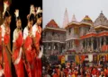 Gond tribal devotees perform a traditional ritual before Ram Lalla at Ayodhya’s Ram Janmabhoomi Mandir
