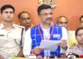SJTA Chief Administrator Dr Arabinda Kumar Padhee briefing media after meeting