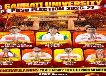 Victorious candidates of ABVP