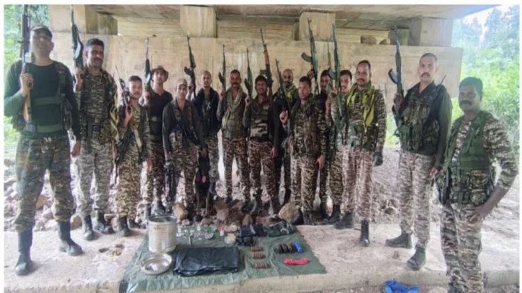 Security Forces Recover Cache of Explosives Hidden by Naxalites in Chhattisgarh’s Gariyaband District