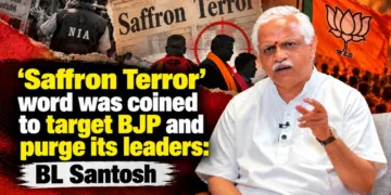 B. L. Santhosh said that the term “Saffron Terror” was coined to target the BJP and remove its leaders, revisiting the political controversy surrounding the phrase