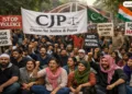 Jantar Mantar Protest: CJP Faces Allegations of Foreign Funding (This image is generated by AI)
