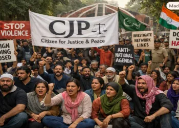 Jantar Mantar Protest: CJP Faces Allegations of Foreign Funding (This image is generated by AI)
