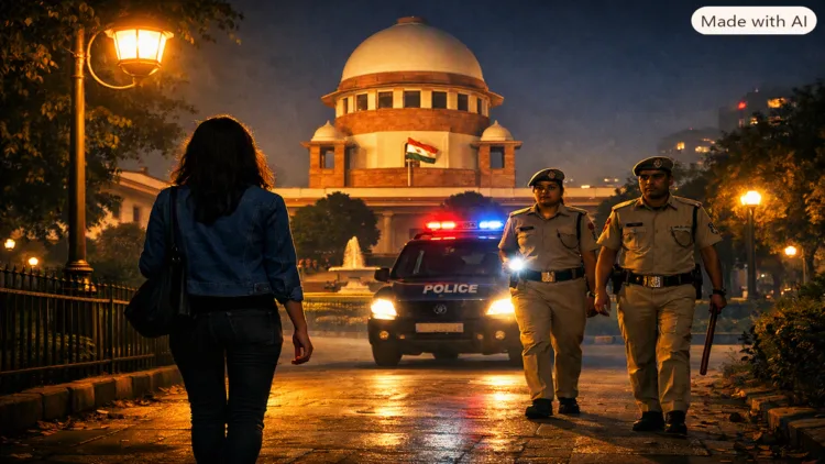 Supreme Court tells Delhi Police that women must feel safe at night (This image is generated by AI}