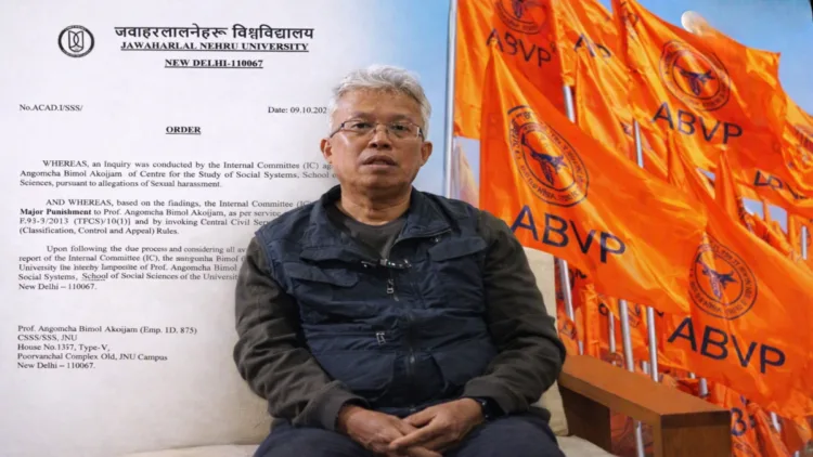 ABVP demands arrest of Congress Lok Sabha MP and sacked JNU Professor Angomcha Bimol Akoijam