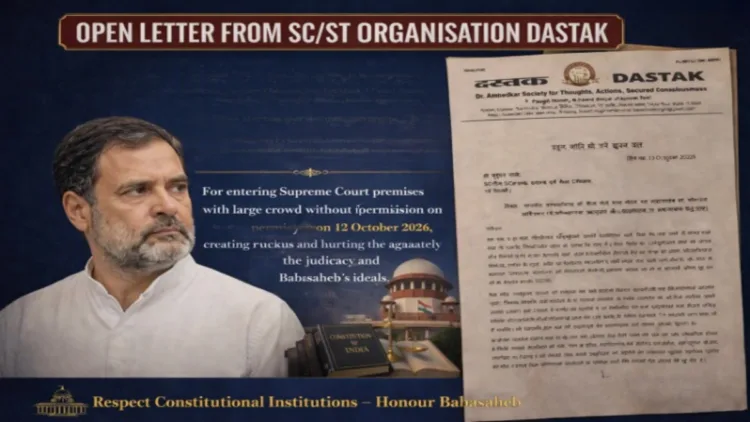 Dastak Open Letter to Rahul Gandhi: Dalit Group Slams Opposition March to Supreme Court