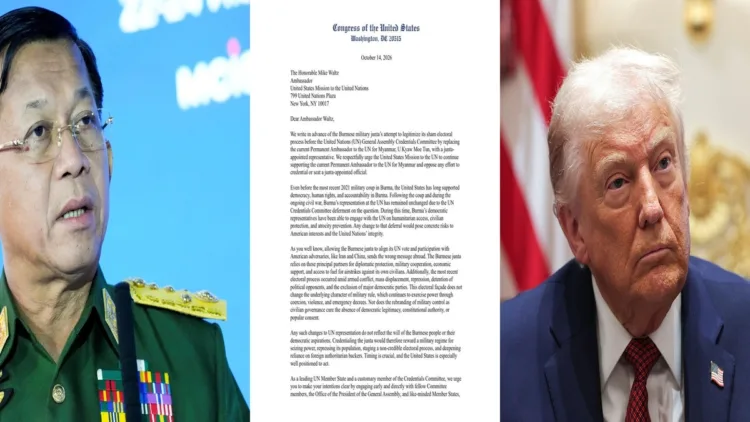 US Congress appeal to its mission in UN to resist Myanmar junta representatives, while Trump administration hold talks with junta rule