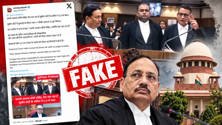 Old Jharkhand High Court video falsely linked to CJI Surya Kant (An AI Generated Image)