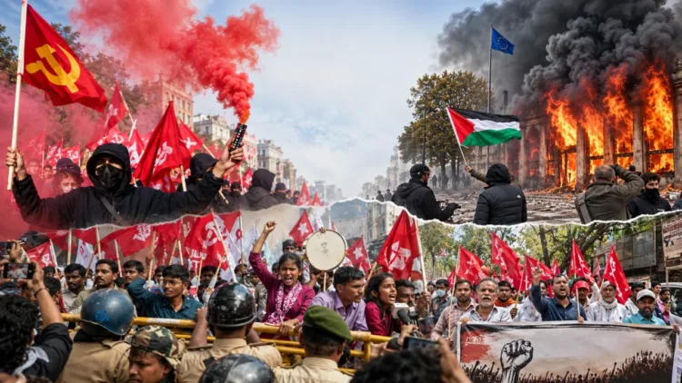 From communist flags to street clashes, the Left’s politics of agitation raises a hard question: when does protest for change become a politics of chaos?