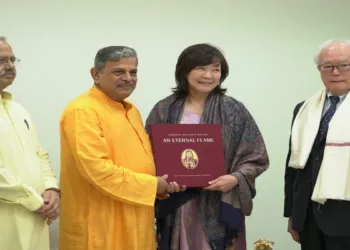 Akie Abe, wife of former Japanese Prime Minister late Shinzo Abe met RSS Sarkaryavah Dattatreya Hosabale