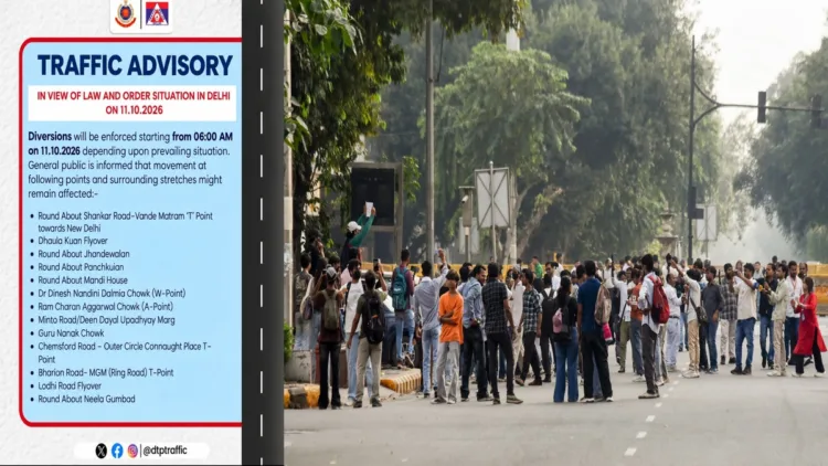 Delhi Police issues Traffic Advisory
