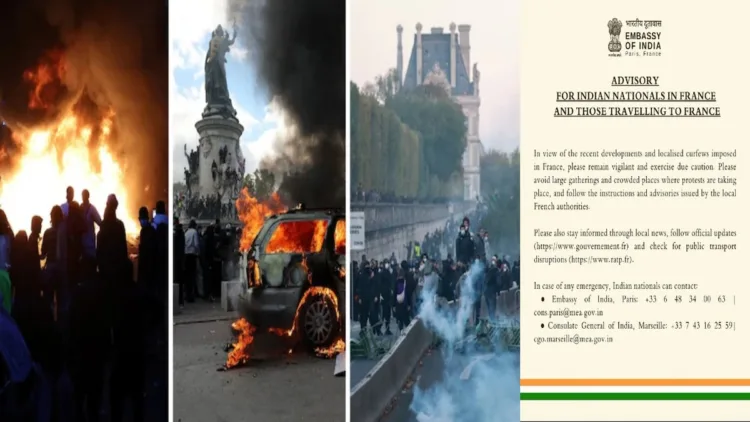Indian Embassy Emergency Helpline Activated as Unrest Grips Paris and Lyon