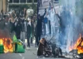 School students escalate violent protest in France