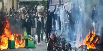School students escalate violent protest in France