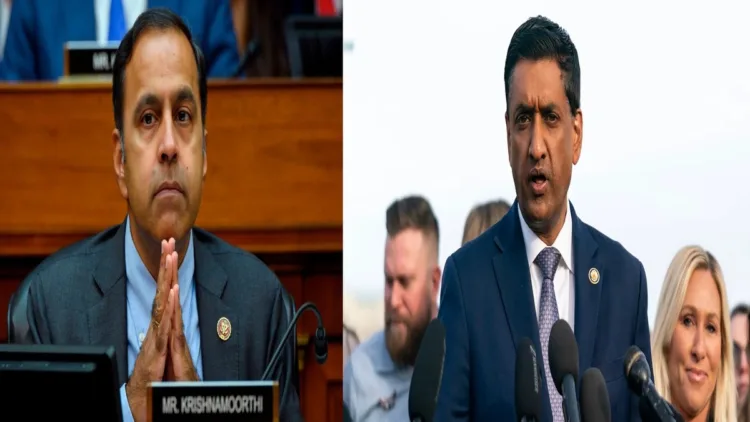 Indian-origin US lawmakers Raja Krishnamoorthi and Ro Khanna