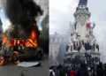 Violent protestors burn public institutions, vandalise stores and attack police