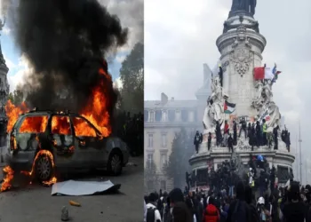 Violent protestors burn public institutions, vandalise stores and attack police