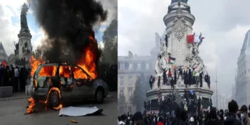 Violent protestors burn public institutions, vandalise stores and attack police