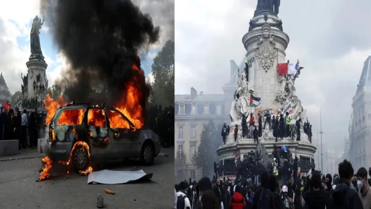 Violent protestors burn public institutions, vandalise stores and attack police