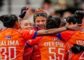 Victorious Indian Women Hockey Team