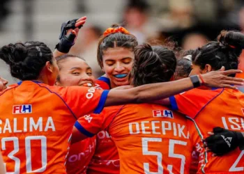 Victorious Indian Women Hockey Team