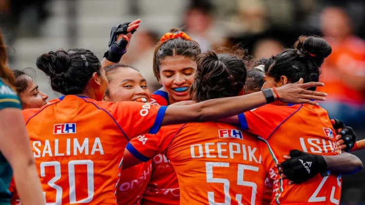 Victorious Indian Women Hockey Team