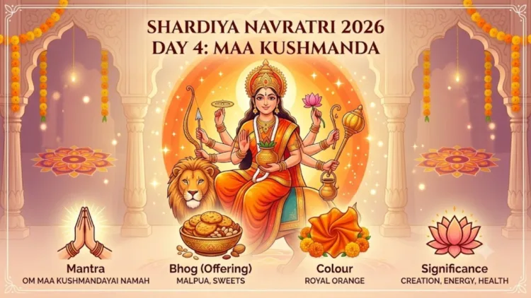 Worshipping Maa Kushmanda