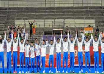 Indian Men's Hockey team which won gold medal in Asian Games 2026