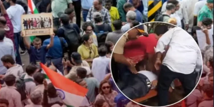 Elderly man dies at unauthorised protest of CJP at Shivaji Park in Mumbai