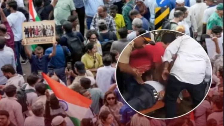Elderly man dies at unauthorised protest of CJP at Shivaji Park in Mumbai