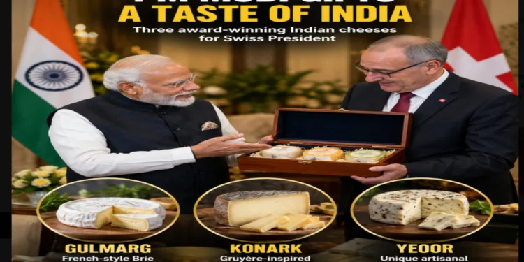PM Modi Gifts Gulmarg, Konark and Yeoor Cheeses to Swiss President
