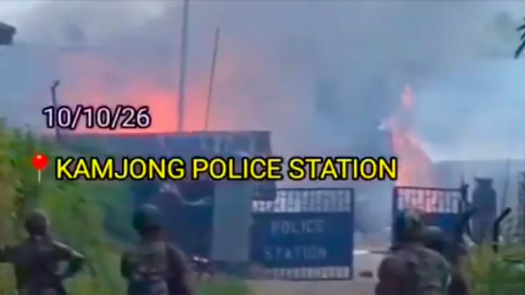 Houses, shops, police station set on fire in Manipur