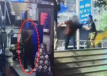 CISF personnel nabs fleeing passenger Mohd. Shuaib at Jama Masjid Metro Station
